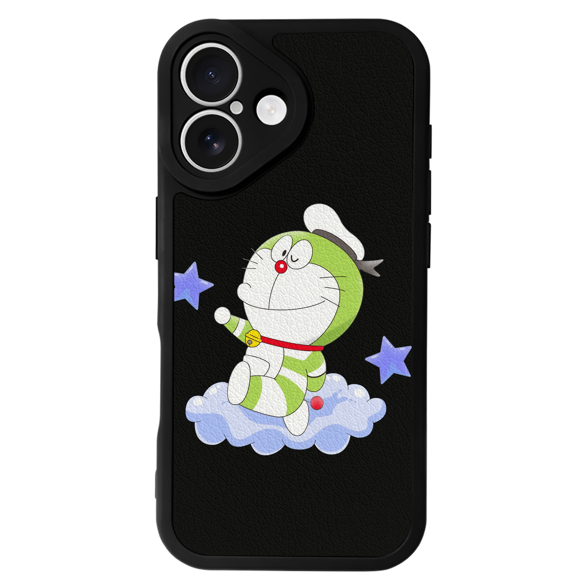 （画像用） ドラえもん Doraemon 【iPhone 16シリーズ対応】シリコンスマホケース（レザー調） 材質：シリコン